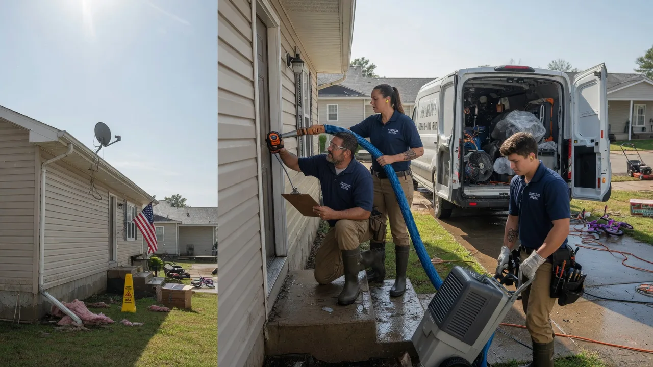 Ceiling Water Damage Restoration in Kempton, IN near me